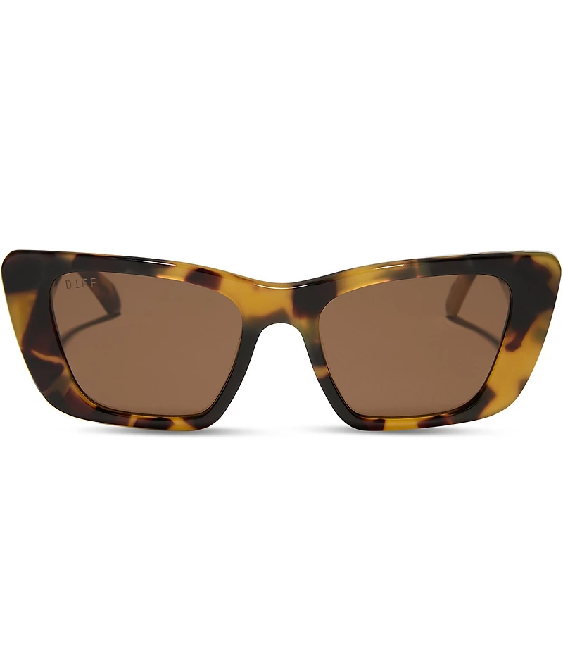 DIFF Eyewear Women's Aura 51mm Cat Eye Polarized Sunglasses