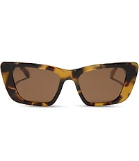 DIFF Eyewear Women's Aura 51mm Cat Eye Polarized Sunglasses