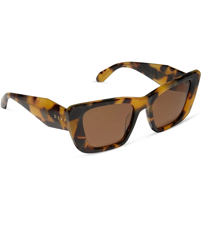 DIFF Eyewear Women's Aura 51mm Cat Eye Polarized Sunglasses