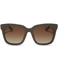 DIFF Eyewear Women's Bella 54mm Square Polarized Sunglasses