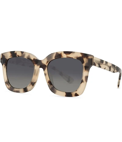 DIFF Eyewear Women's Carson 55mm Square Polarized Sunglasses