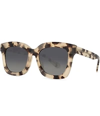 DIFF Eyewear Women's Carson 55mm Square Polarized Sunglasses