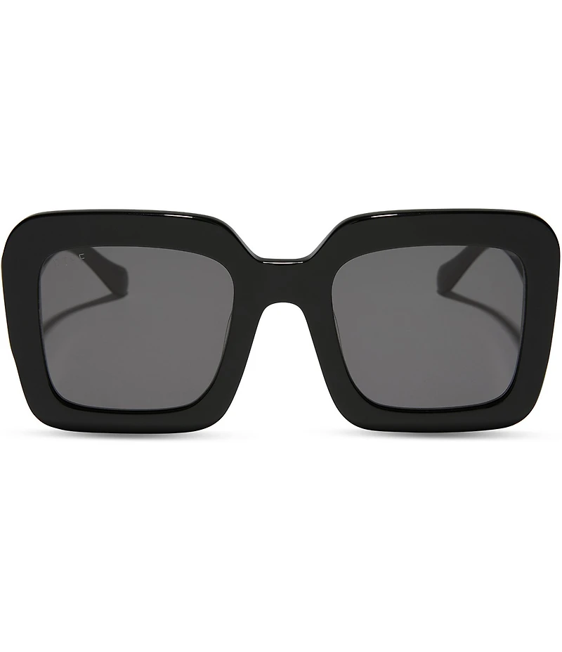 DIFF Eyewear Women's Charise 50.5mm Square Polarized Sunglasses