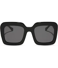 DIFF Eyewear Women's Charise 50.5mm Square Polarized Sunglasses