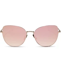 DIFF Eyewear Women's Kinsley 57mm Round Sunglasses