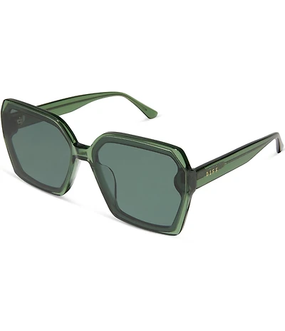 DIFF Eyewear Presley 63mm Square Sunglasses