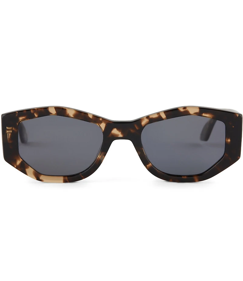 DIFF Eyewear Zoe 55mm Polarized Tortoise Geometric Sunglasses