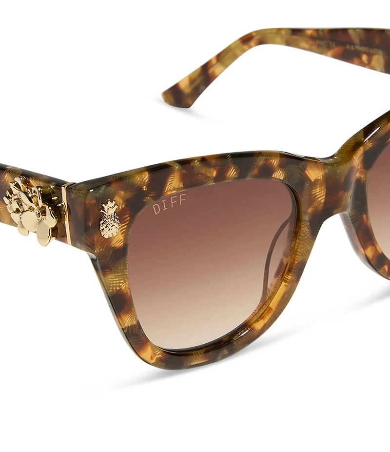 DIFF Eyewear x White Lotus Hawaii 51mm Round Sunglasses