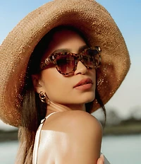 DIFF Eyewear x White Lotus Hawaii 51mm Round Sunglasses