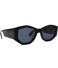 DIFF Women's Eyewear Zoe 52mm Angled Polarized Lens Sunglasses