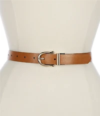 Dillard's 0.94 Status Reversible Faux Leather Belt