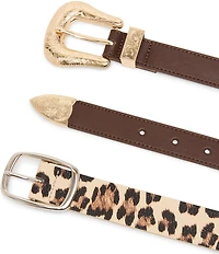 Dillard's 0.98#double; Western 3 Set Buckle & 1.18#double; Center Bar Buckle 2 For 1 Belt Set