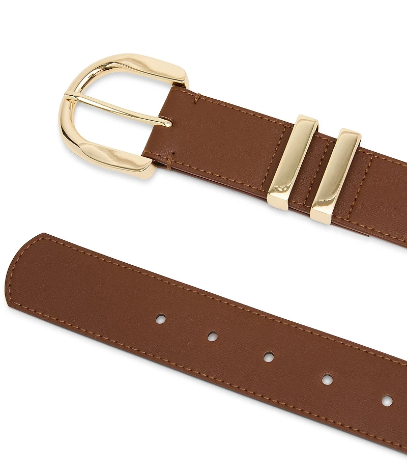 Dillard's 1.10#double; Double Multi Keeper Saffiano Belt
