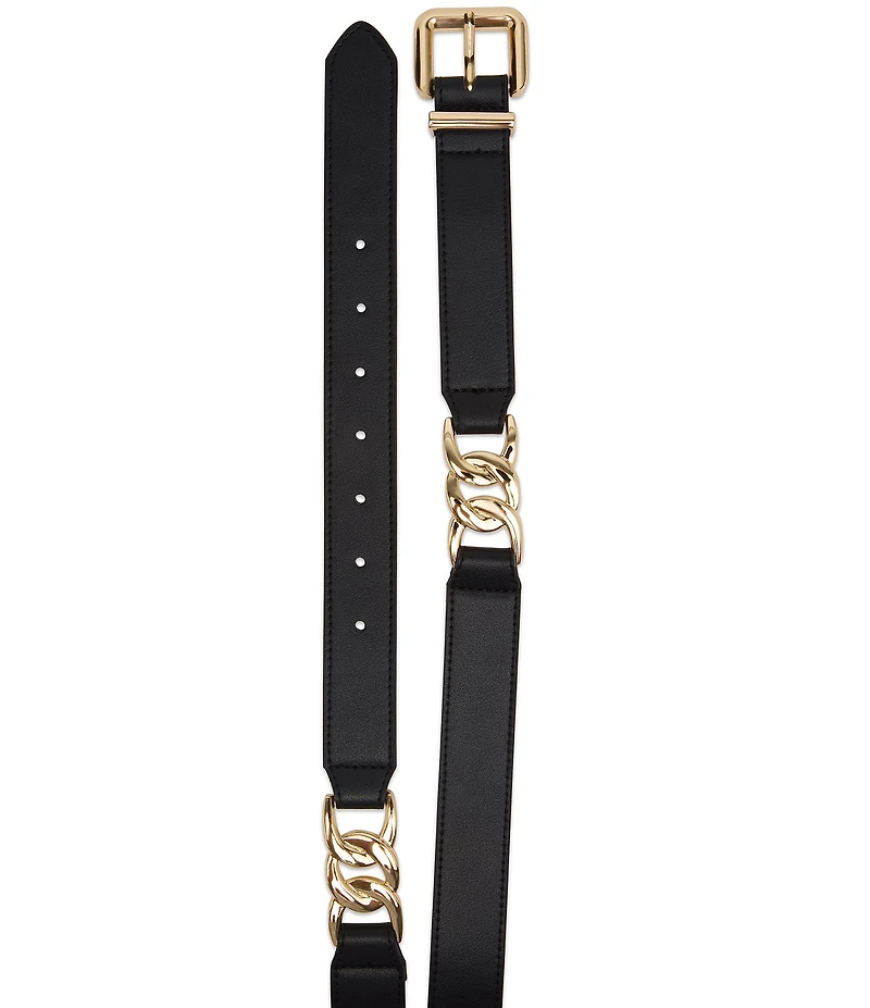Dillard's 1.18#double; Chain Link Detail Belt