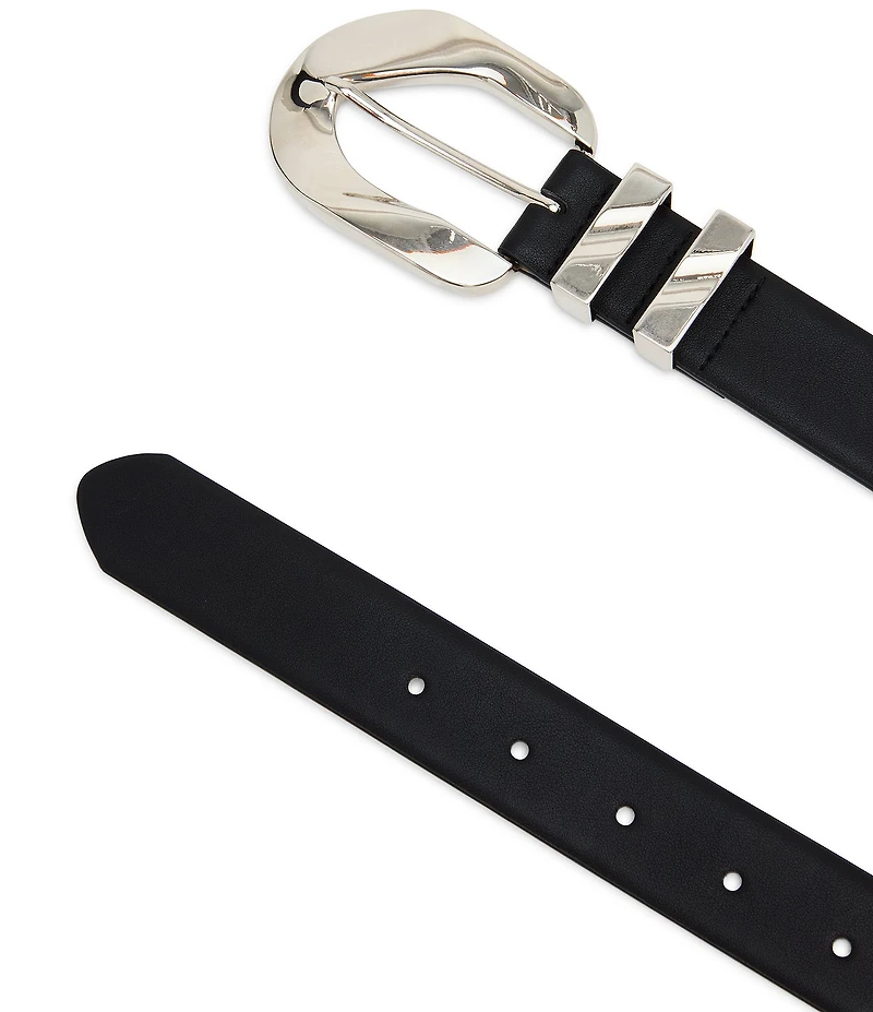 Dillard's 1.18#double; Feathered Edge Link Buckle Belt