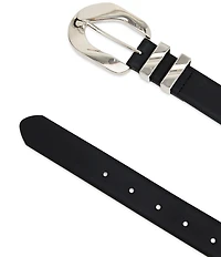 Dillard's 1.18#double; Feathered Edge Link Buckle Belt