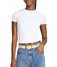 Dillard's 1.22#double; Creased Buckle & 1.18#double; Triple Keeper 2 For 1 Belt Set