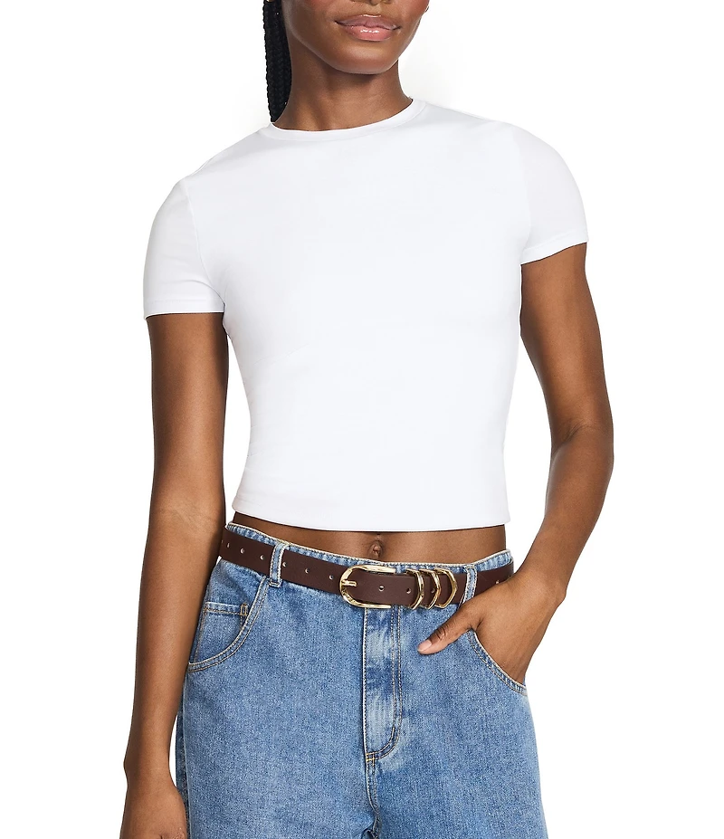 Dillard's 1.22#double; Creased Buckle & 1.18#double; Triple Keeper 2 For 1 Belt Set