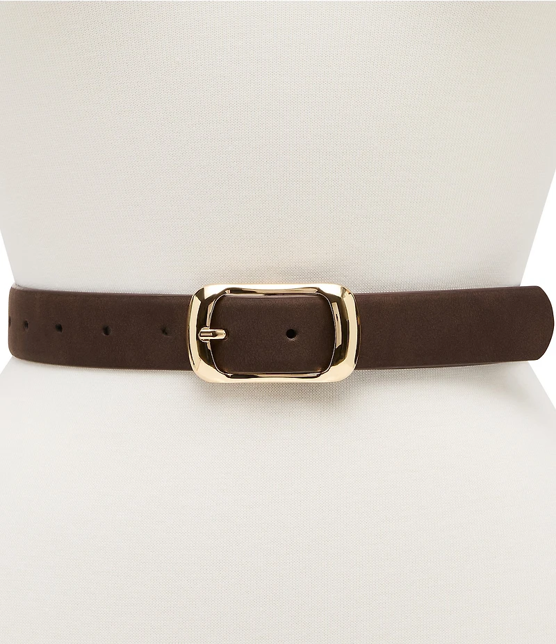 Dillard's 1.25#double; Distressed And Nubuck 2 For 1 Belt Set