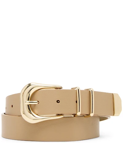 Dillard's 1.25#double; Micro Pebble Chunky Buckle Belt