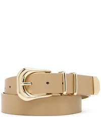 Dillard's 1.25#double; Micro Pebble Chunky Buckle Belt
