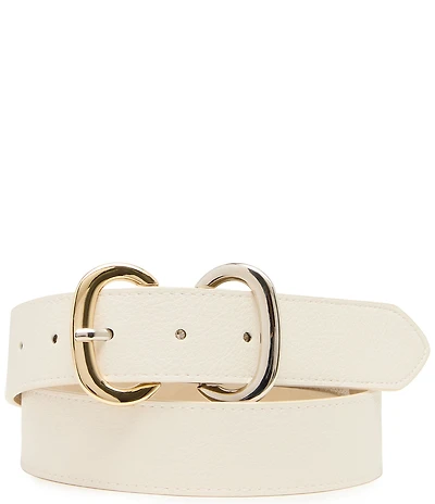 Dillard's 1.25#double; Two Tone Double Buckle Belt