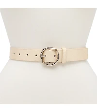 Dillard's 1.3#double; Layered Geo Buckle Belt