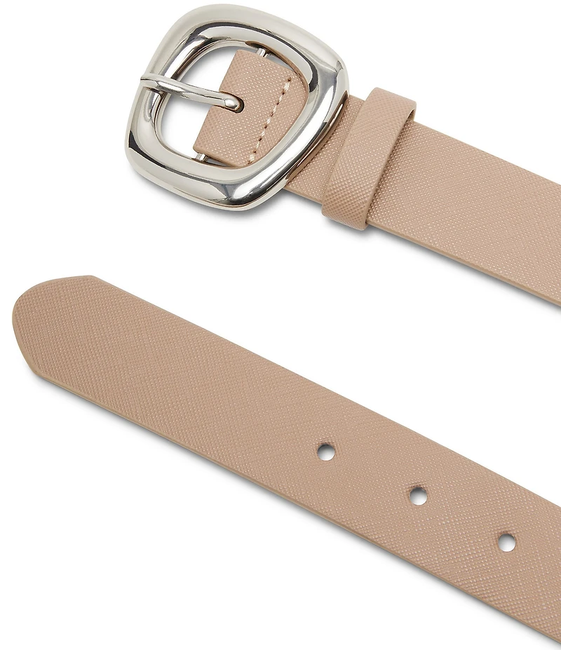 Dillard's 1.3#double; Organic Buckle Glazed Belt