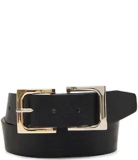 Dillard's 1.37#double; Mirrored Square Buckle Belt