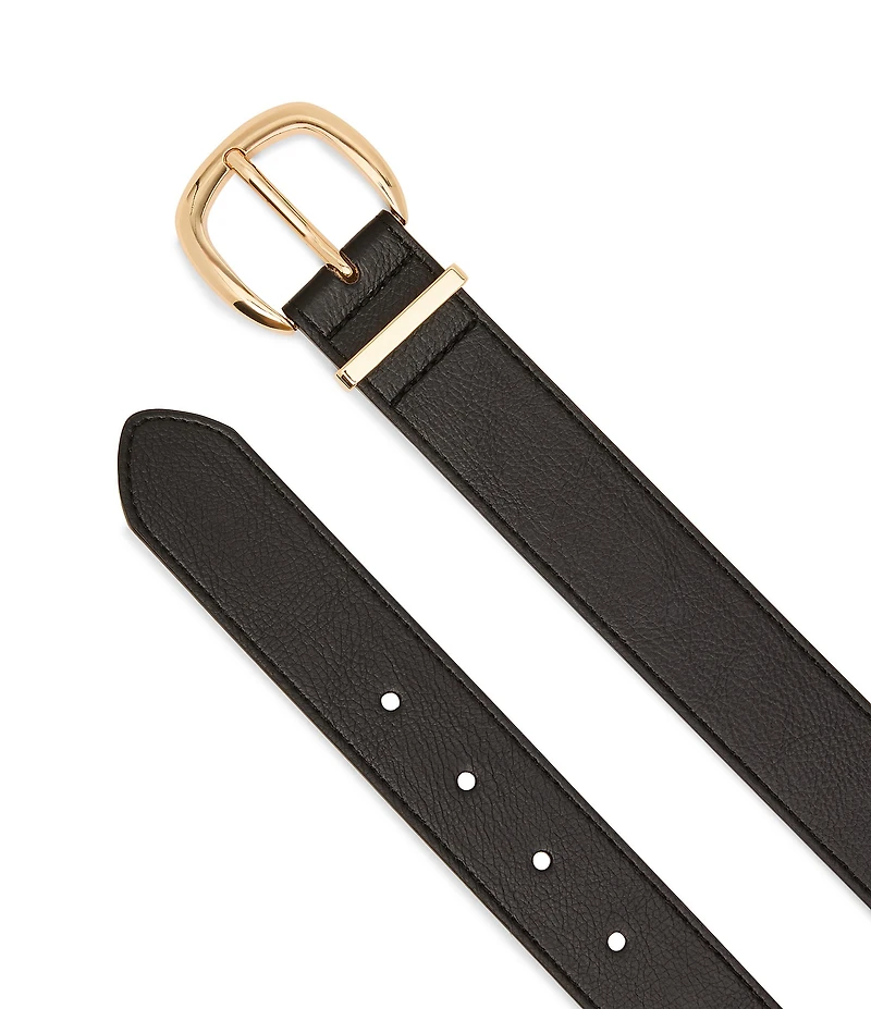 Dillard's 1.38#double; Classic Topstitched Textured Pant Belt