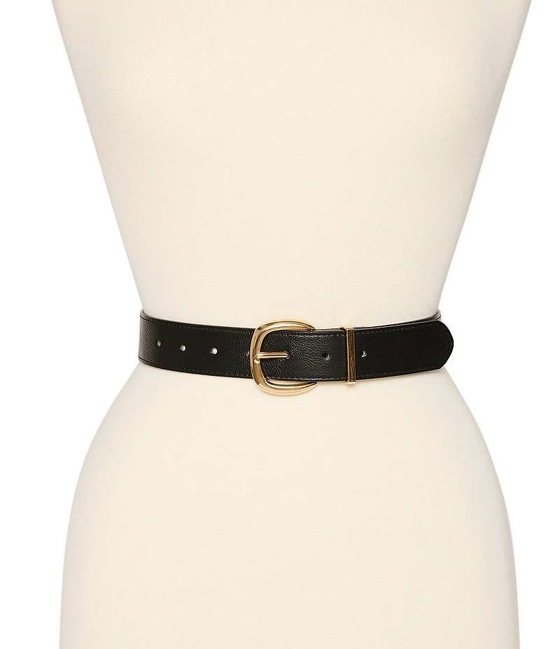Dillard's 1.38#double; Classic Topstitched Textured Pant Belt