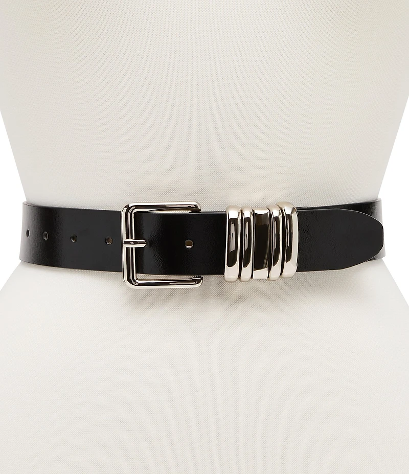 Dillard's 1.41#double; Multi Keeper Glazed & Smooth Belt