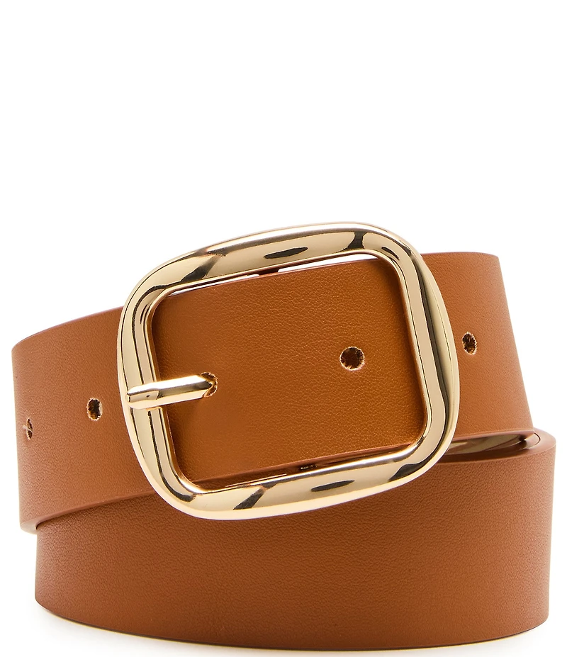 Dillard's 1.5#double; Floral Keeper Micro-Pebble Faux Leather 2 For 1 Belt Set