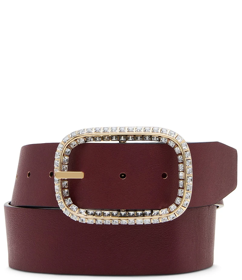 Dillard's 1.57#double; Beveled Stone Textured Reversible Belt