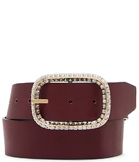 Dillard's 1.57#double; Beveled Stone Textured Reversible Belt