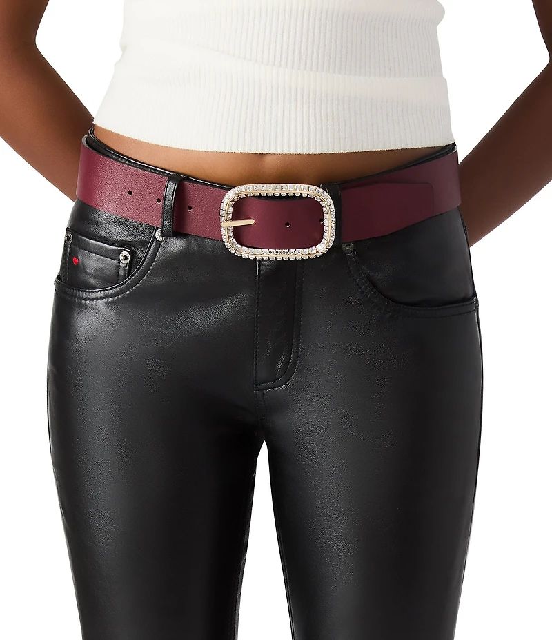 Dillard's 1.57#double; Beveled Stone Textured Reversible Belt