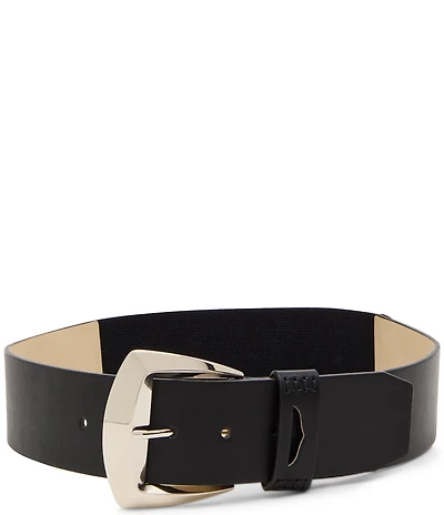 Dillard's 1.98#double; Smooth Stretch Beveled Buckle Belt