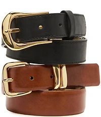 Dillard's Textured and Micro-Glazed Sculptural Keeper Belt Set