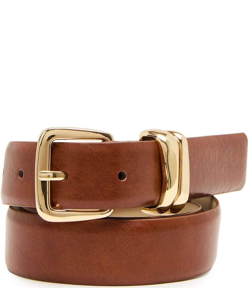 Dillard's Textured and Micro-Glazed Sculptural Keeper Belt Set