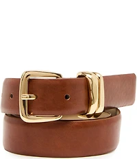 Dillard's Textured and Micro-Glazed Sculptural Keeper Belt Set