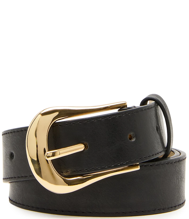Dillard's Textured and Micro-Glazed Sculptural Keeper Belt Set
