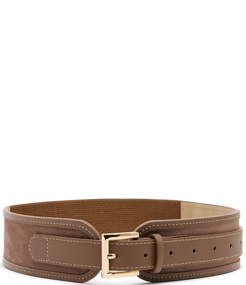 Dillard's 2#double; Suede Waist Stretch Belt