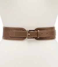 Dillard's 2#double; Suede Waist Stretch Belt