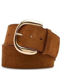 Dillard's 2.36#double; Faux Suede Wide Belt