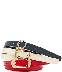 Dillard's Americana 3-For-1 Belt Set
