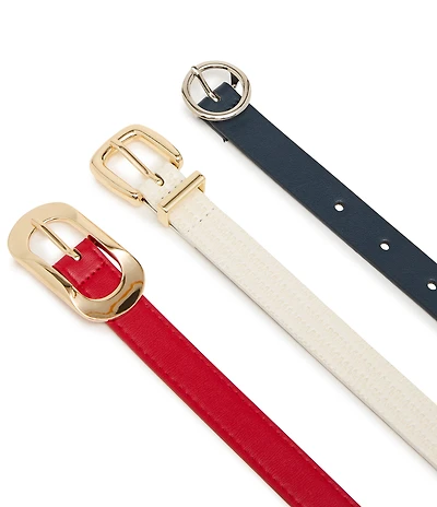 Dillard's Americana 3-For-1 Belt Set