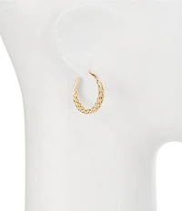 Dillard's Braided Metal Hoop Earrings