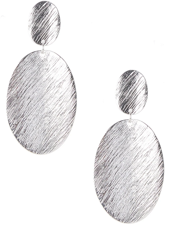 Dillard's Brushed Metal Duo Orbital Earrings