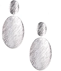 Dillard's Brushed Metal Duo Orbital Earrings