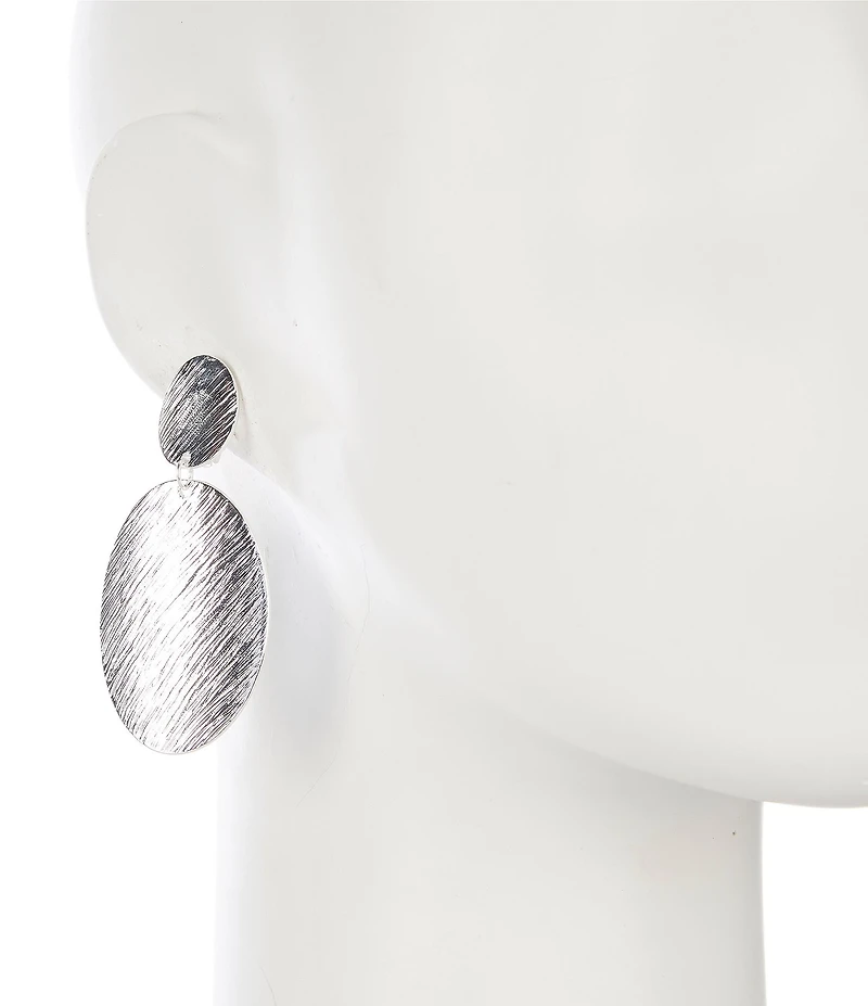 Dillard's Brushed Metal Duo Orbital Earrings